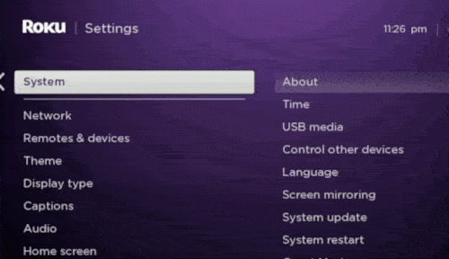 Turnign screen mirroring on gif entire process for roku from any device