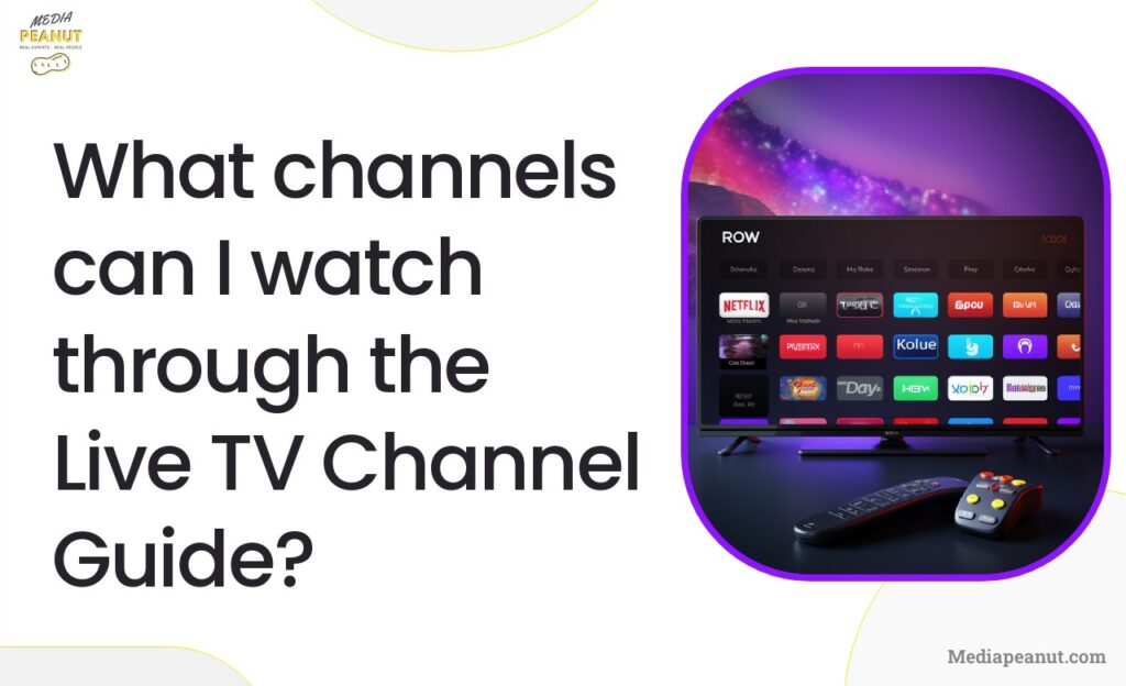 4 What channels can I watch through the Live TV Channel Guide