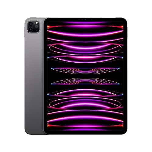 Apple iPad Pro 11-inch (4th Generation): with M2 chip, Liquid Retina Display, 256GB, Wi-Fi 6E, 12MP front/12MP and 10MP Back Cameras, Face ID, All-Day Battery Life – Space Gray