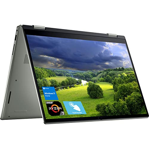 Dell 2022 Newest Inspiron 7000 2-in-1 Laptop, 14" FHD+ Touch Display, AMD Ryzen 7 5825U, 64GB DDR4 RAM, 2TB SSD, FHD Webcam, HDMI, Backlit KB, FP Reader, Wi-Fi 6, Windows 11 Home, Pebble Green