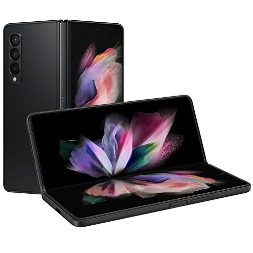 SAMSUNG Galaxy Z Fold 3 5GFactory Unlocked US Version Tablet 2-in-1 Foldable Dual Screen Under Display Camera 512GB Storage, Phantom Black (Renewed)
