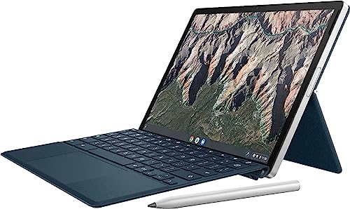 HP Chromebook x2 11-da0023dx 11-inch Touchscreen Notebook Qualcomm Snapdragon 7c 8 GB Memory; 64 GB eMMC Storage 2-in-1 Laptop Tablet, Natural Silver Aluminum & Night Teal (Renewed)