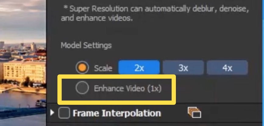 Enhance video step for upscaling to 4k with winxvideo