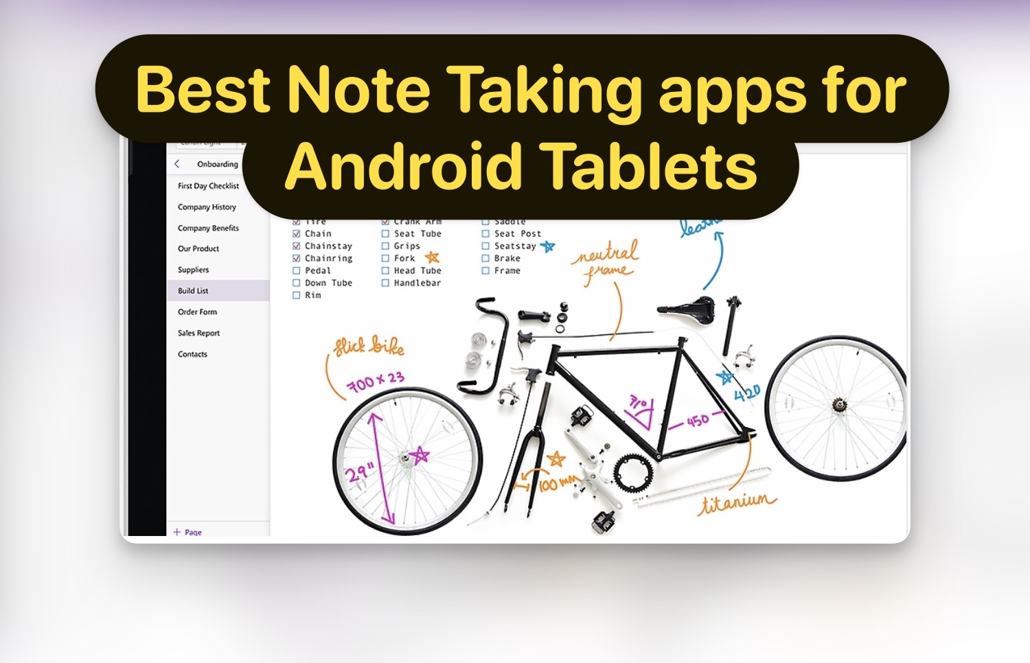 Best Note-Taking apps for Samsung Galaxy and Pixel Devices (Android tablets)