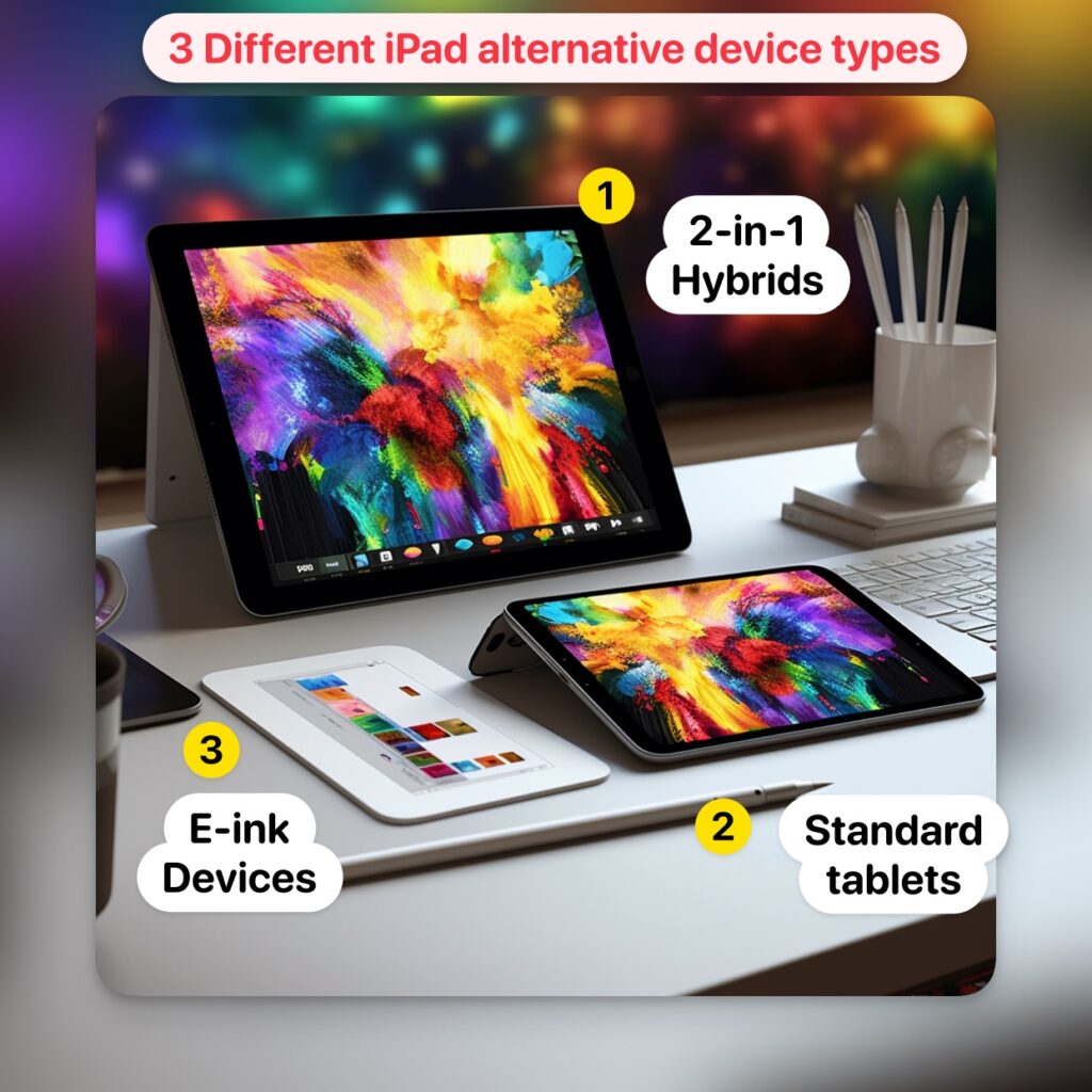 alternative to the iPad for drawing and graphic design specifically, including computer tablets, 2-in-1 tablets