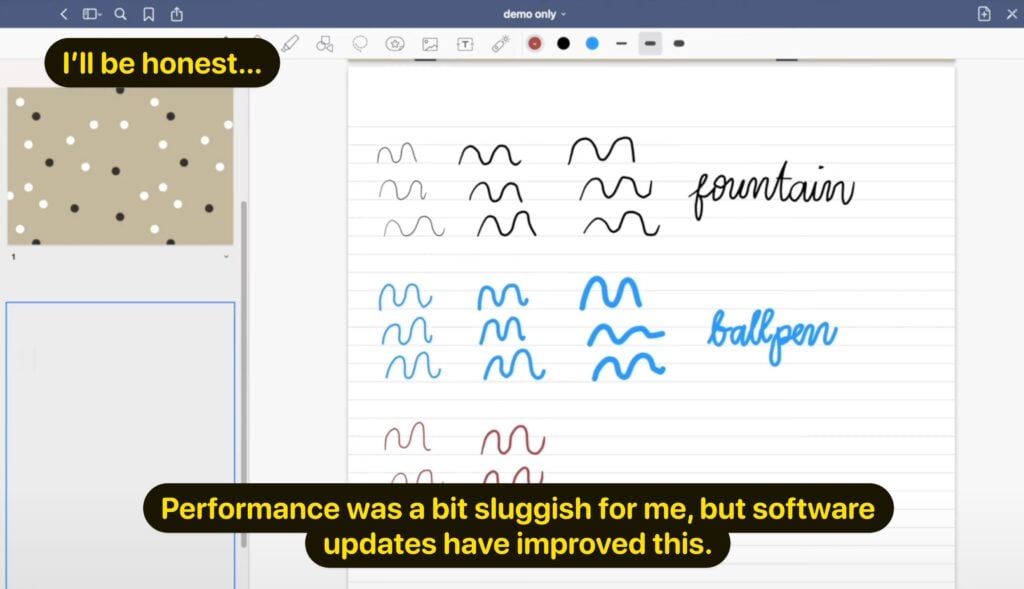 Example of GoodNotes on Mac… As youd expect