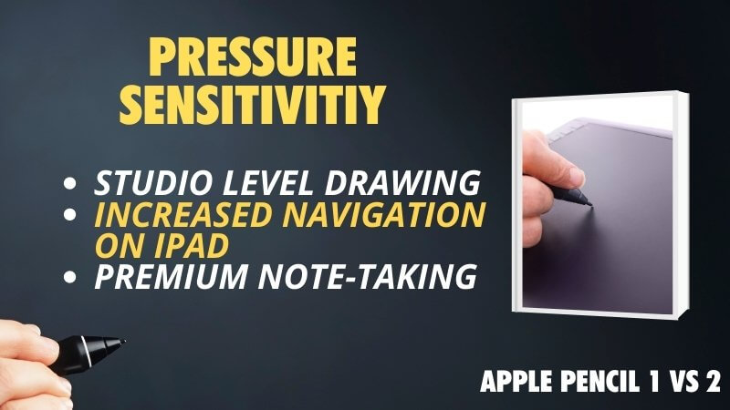 is the pressure sensitivity different between Apple Pencil 1 and Apple Pencil 2 gen 1 and 2