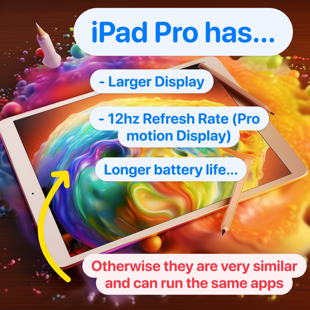 Key difference between iPad air and Pro when it comes to drawing