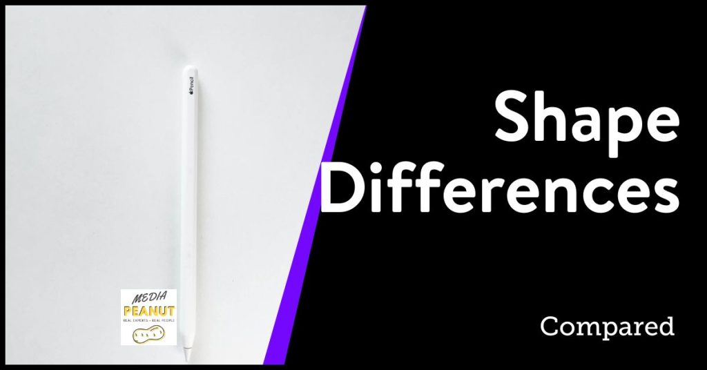 Shape Differences between the apple pencil 1 vs 2