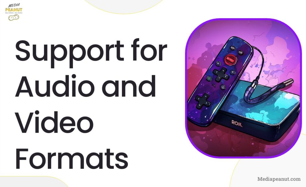 Support for Audio and Video Formats