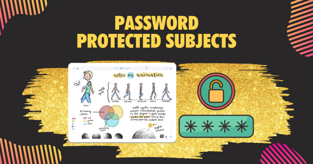 Password Protected Subjects