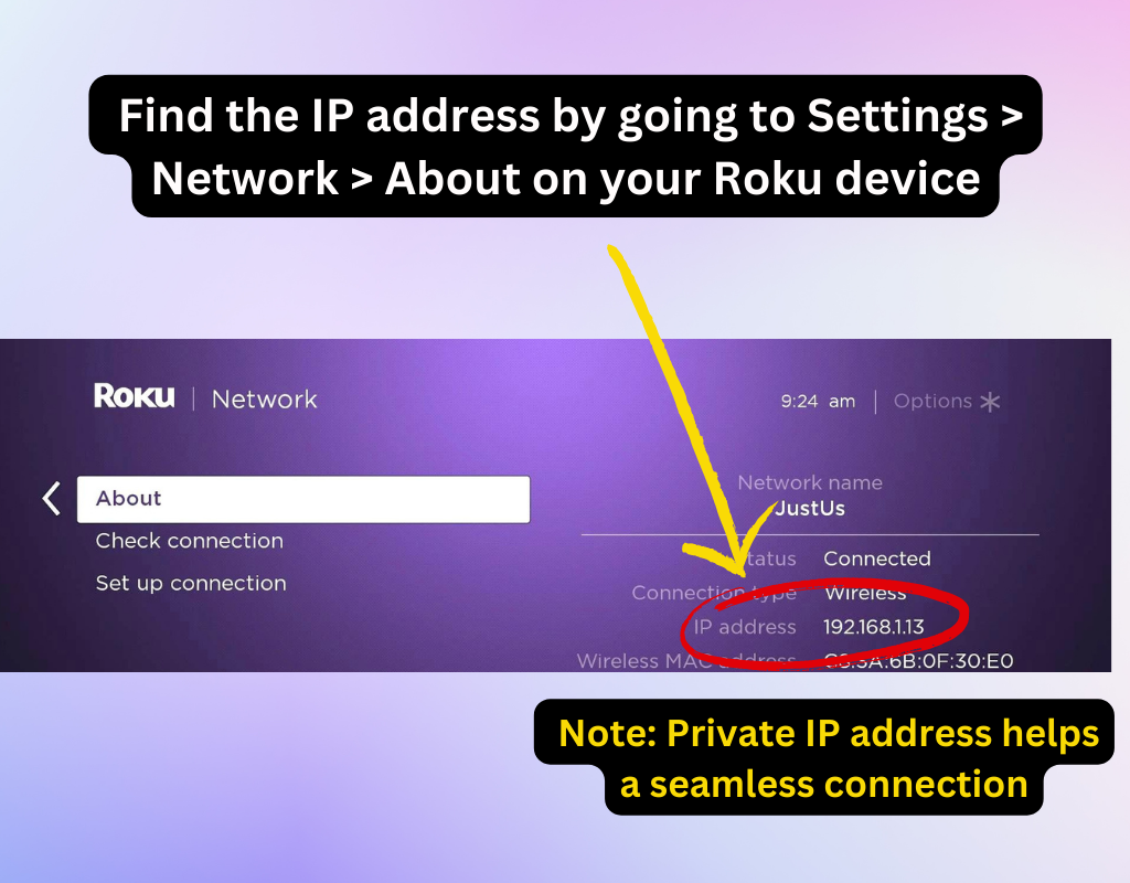 Private IP address helps a seamless connection