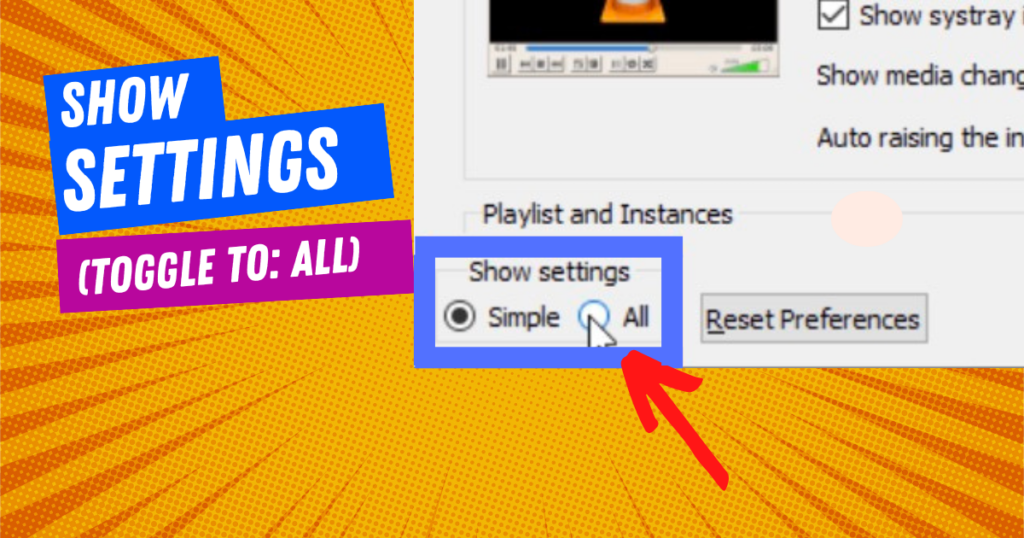 step 1.5 Open preference Ctrl P and toggle ‘show settings from ‘simple to ‘All