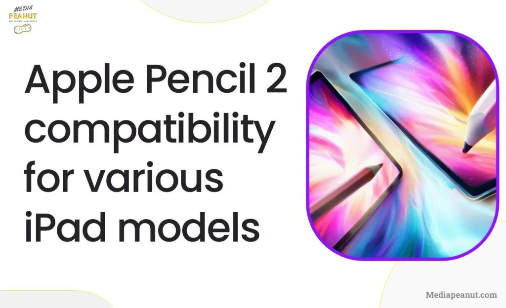 1 Apple Pencil 2 compatibility for various iPad models