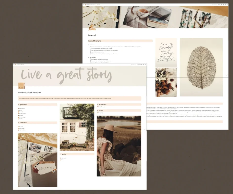 Aesthetic Notion Template