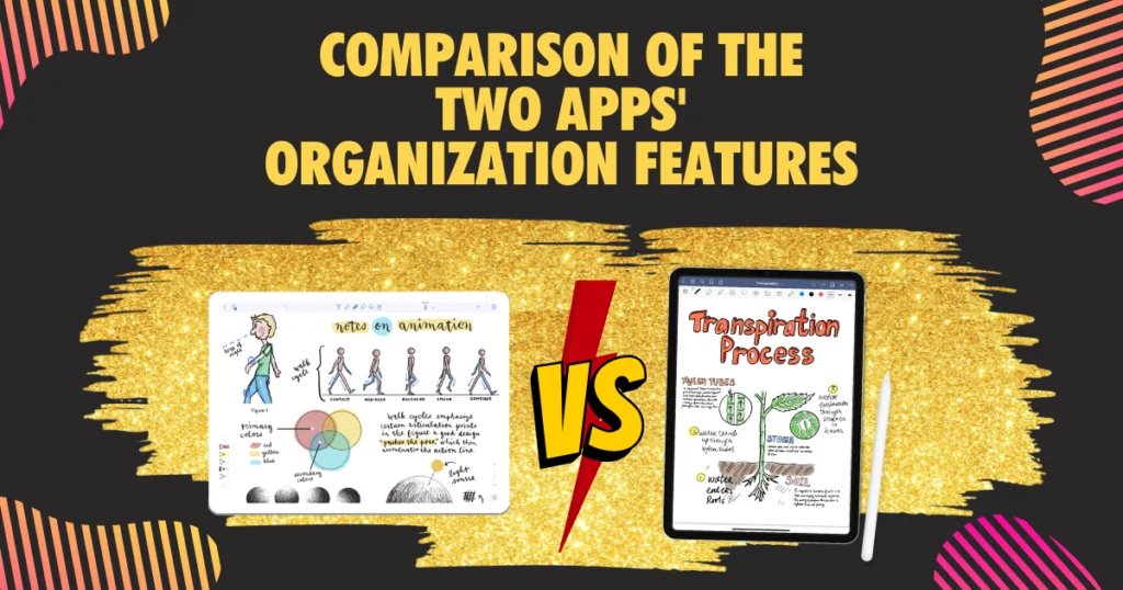 Comparison of the Two Apps Organization Features