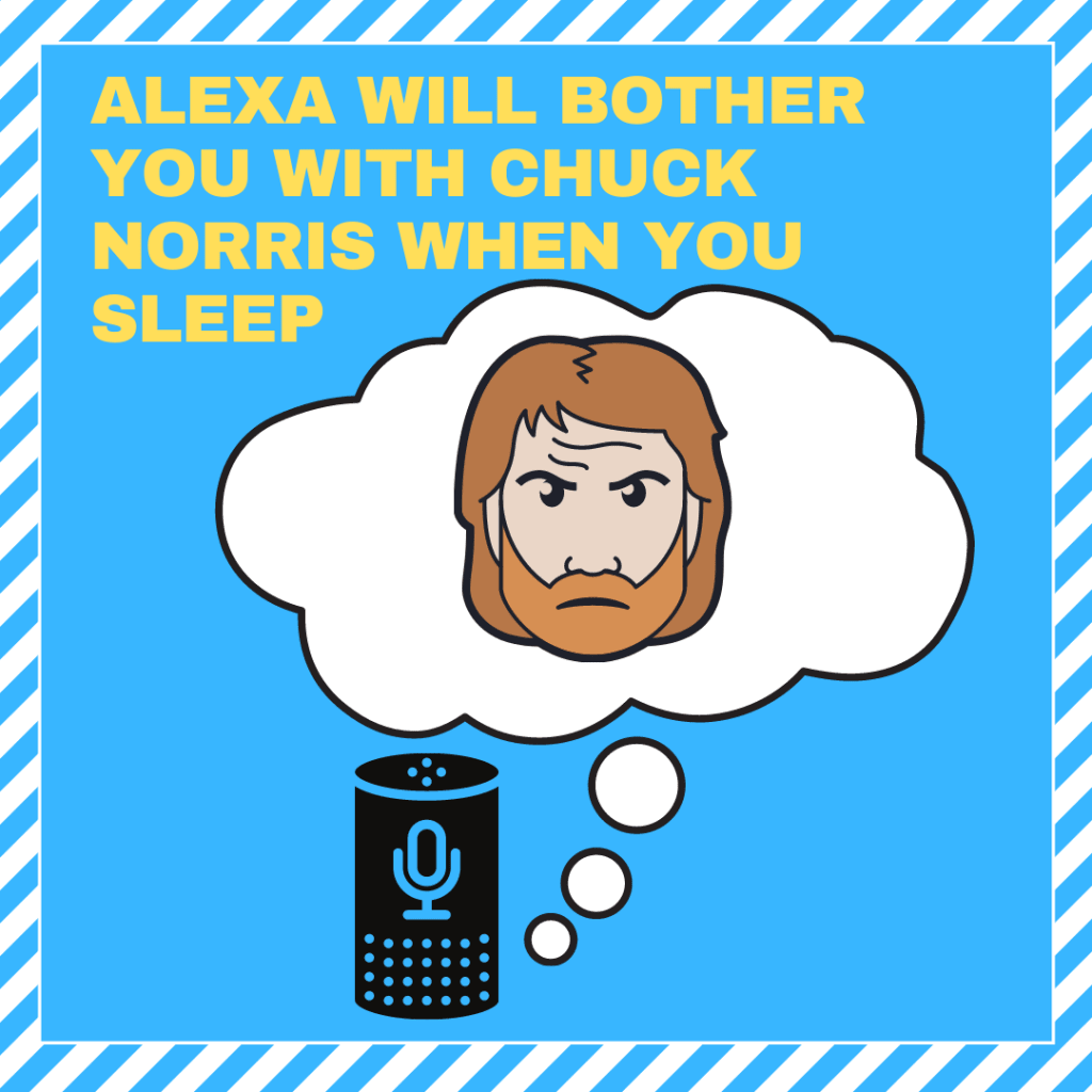 Creepy things to ask alexa chuck norris
