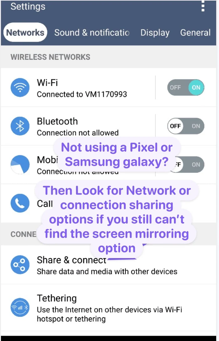 Screen mirror android devices that are not samsung or google