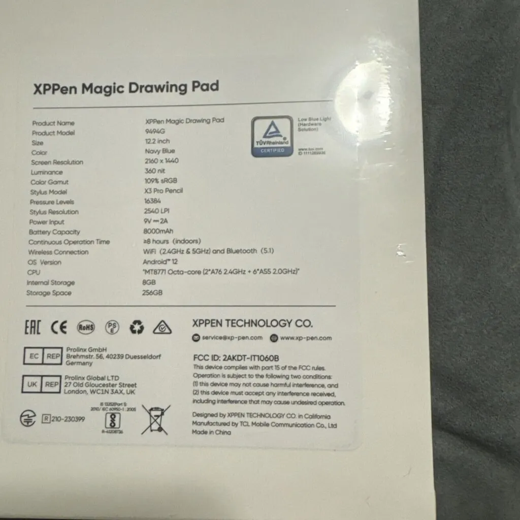XP magic drawing pad unboxed unsealed specs